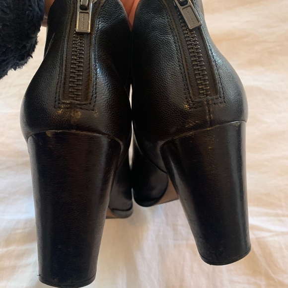 Black leather Cole Haan ankle booties - Picture 2 of 4